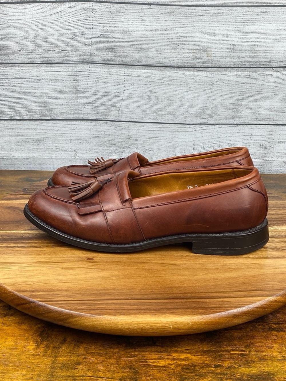 Allen Edmonds Newport Kiltie Tassel Loafers Brown Leather Men’s Shoe Size 9.5 D